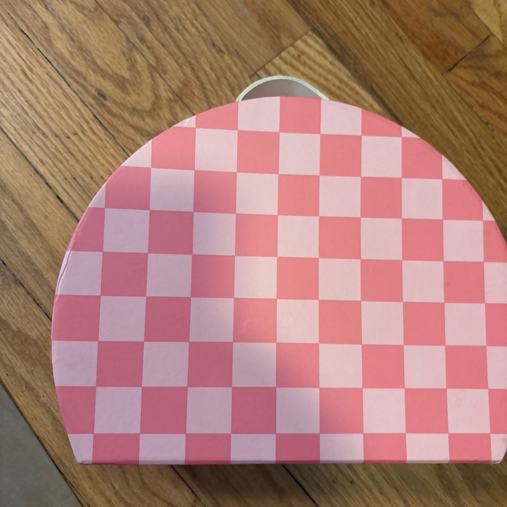 Small‎ Novelty Suitcase Decor PINK CHECKERED Target Bullseye Playground 2024